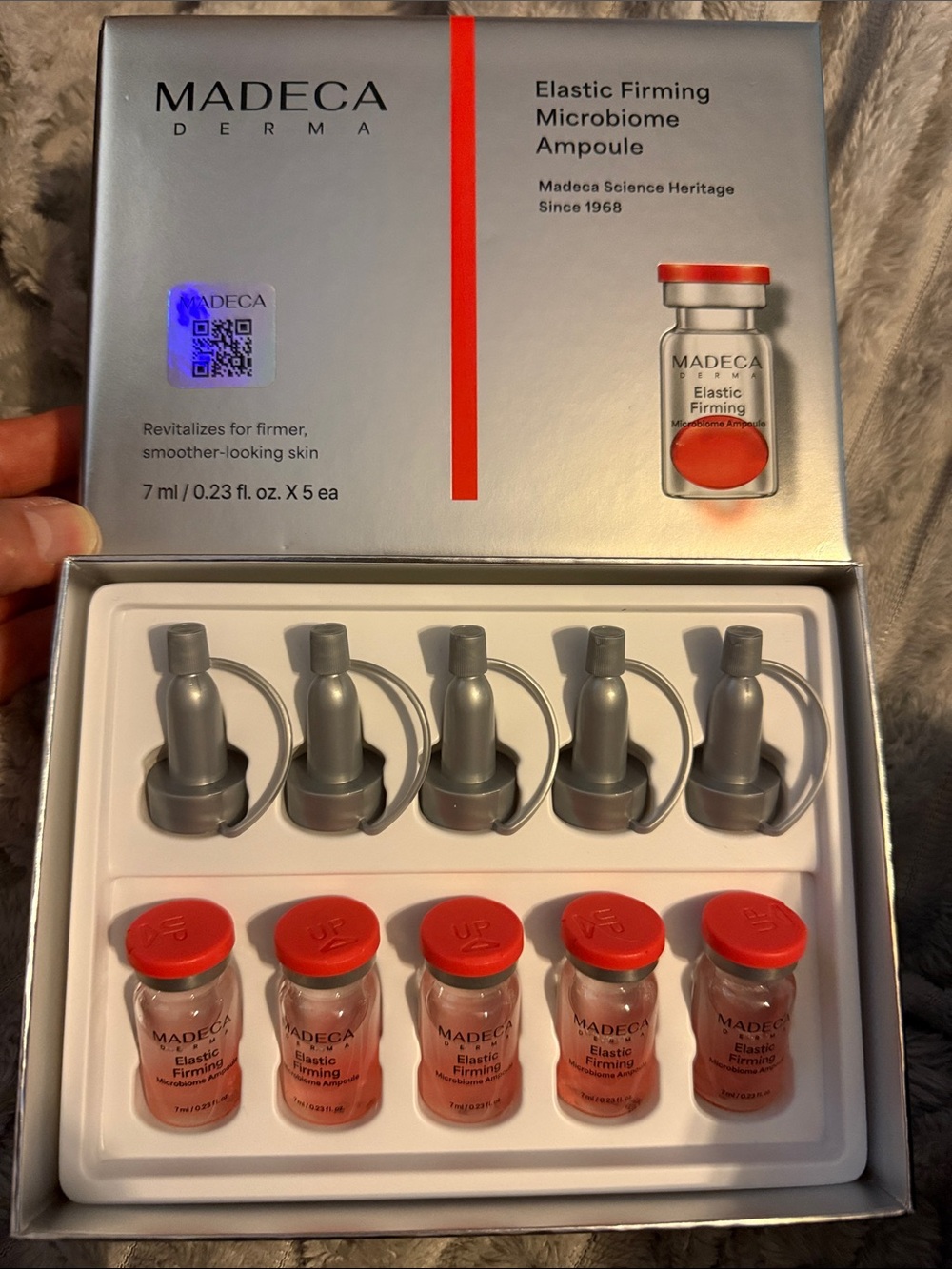 Madeca Derma Elastic Firming Microbiome Ampoule - Pink (5 x 7ml)